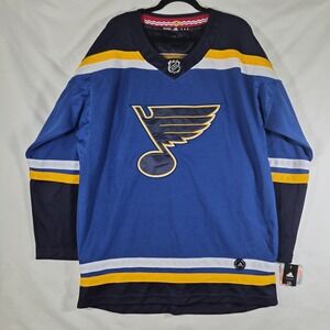 St Louis Blues‎ Binnington #50 Jersey Adidas NHL Climalite Size 54 NWT